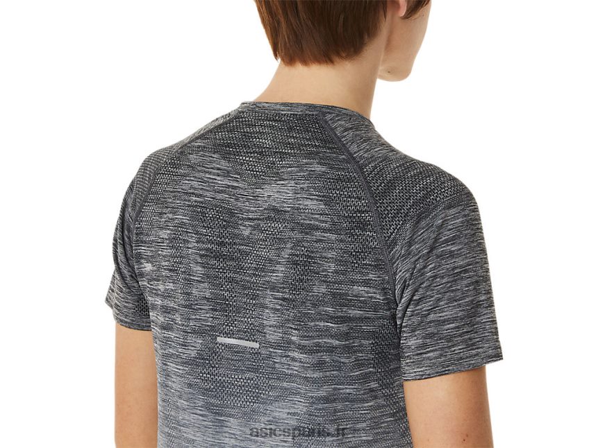 femmes Asics haut sans couture à manches courtes BXL8B23006 gris porteur/gris glacier