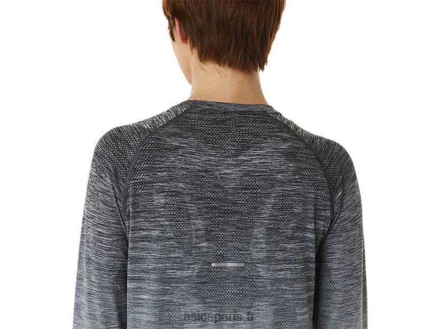 femmes Asics haut sans couture à manches longues BXL8B22988 gris porteur/gris glacier