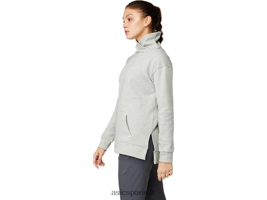 femmes Asics haut technique thermique BXL8B23639 gris piémont chiné