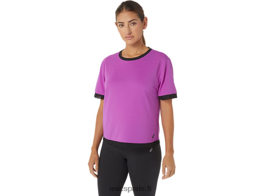 femmes Asics kate maille à manches courtes BXL8B22748 orchidée