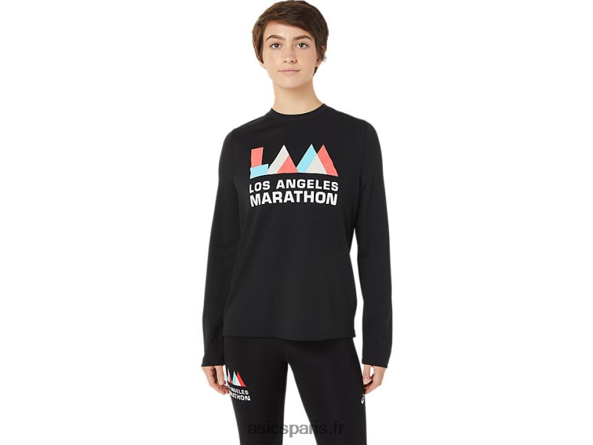 femmes Asics lam ready-set ii manches longues BXL8B23643 performance noir