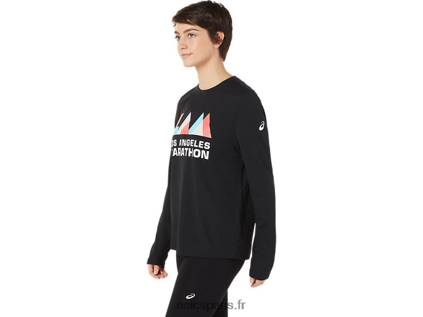 femmes Asics lam ready-set ii manches longues BXL8B23643 performance noir