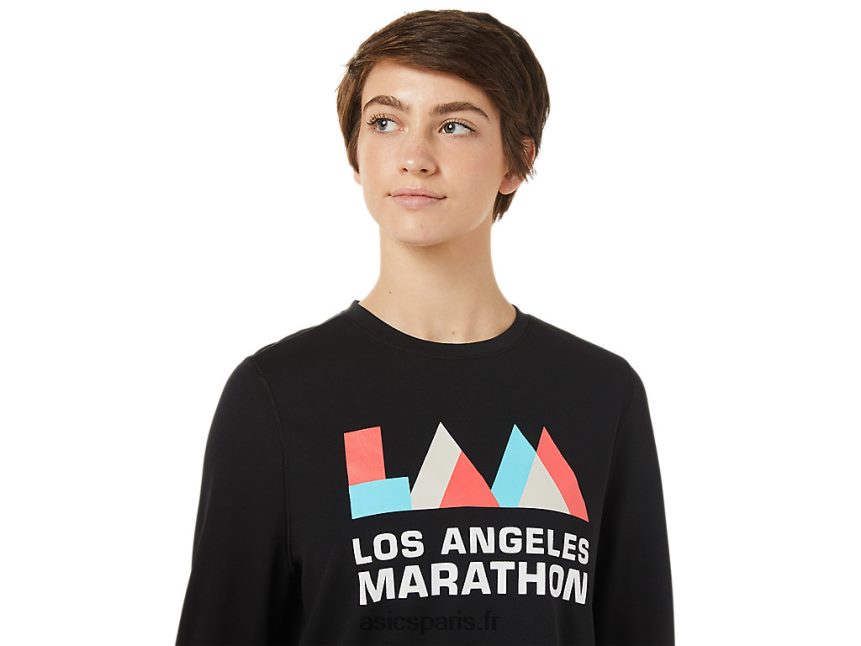 femmes Asics lam ready-set ii manches longues BXL8B23643 performance noir