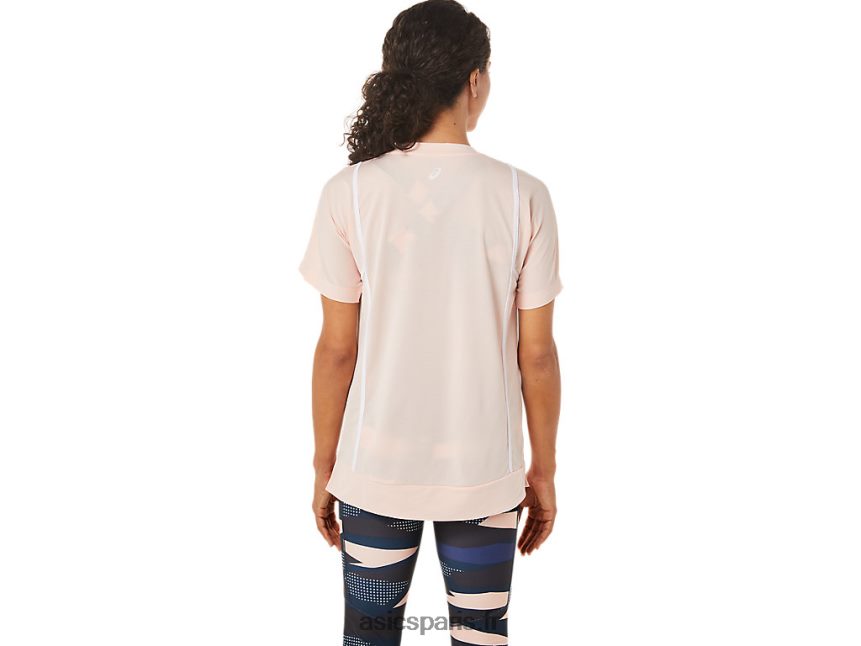 femmes Asics nouveau haut à manches courtes strong 92 BXL8B23281 brise/blanc brillant