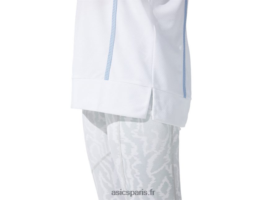 femmes Asics nouveau haut à manches courtes strong 92 BXL8B23790 blanc brillant/brume