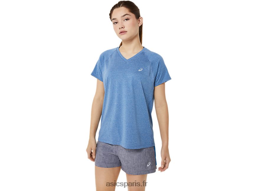 femmes Asics prêt-à-poser lyte v-cou BXL8B23397 bruyère du lac
