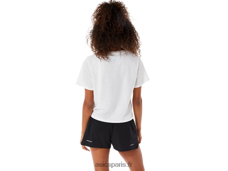 femmes Asics profitez de la course à manches courtes BXL8B23142 blanc brillant