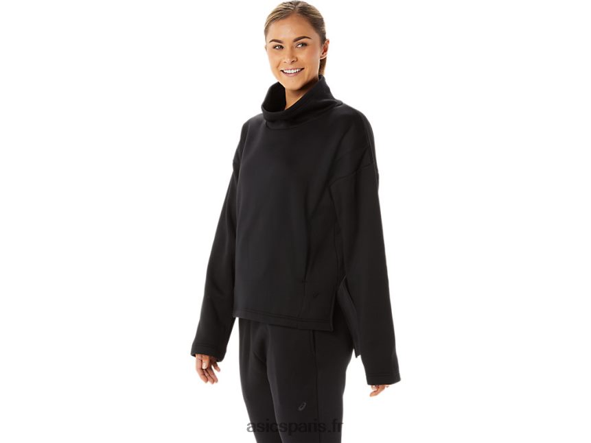 femmes Asics pull en maille brossée BXL8B22911 performance noir