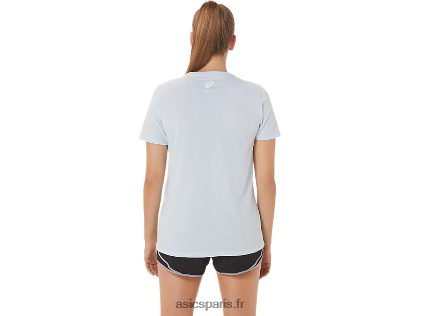 femmes Asics équipage de slogan d\'hibiscus BXL8B23063 ciel doux