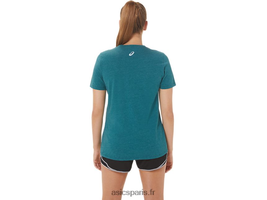 femmes Asics spirale d\'hibiscus un équipage BXL8B22769 velours pin bruyère