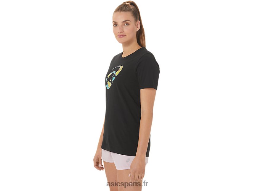 femmes Asics spirale d\'hibiscus un équipage BXL8B23010 performance noir