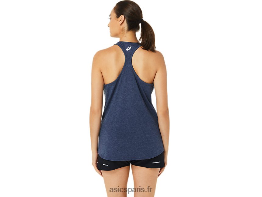 femmes Asics spirale une étoiles et des rayures à manches courtes BXL8B23186 bruyère caban