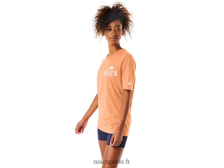 femmes Asics t-shirt fuji 1977 BXL8B2175 dune d\'été