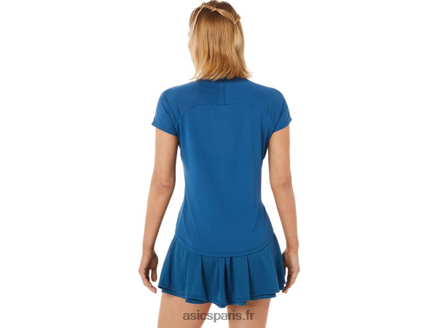 femmes Asics t-shirt graphique à manches courtes BXL8B23526 vert oasis/indigo clair