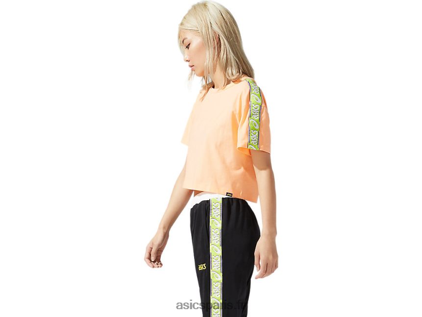 femmes Asics t-shirt à manches courtes en jersey BXL8B23943 dune d\'été