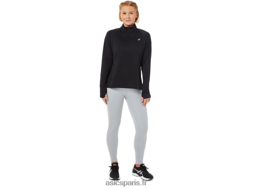 femmes Asics thermopolis 1/4 zip BXL8B23636 performance noir