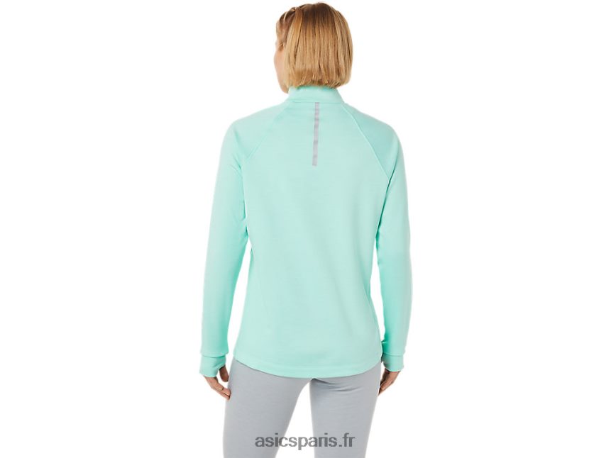 femmes Asics thermopolis 1/4 zip BXL8B23637 bruyère de glace fraîche