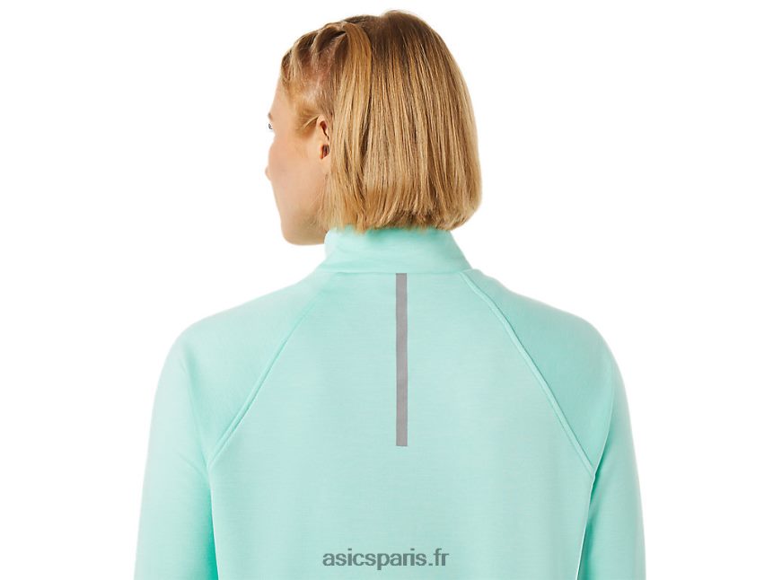 femmes Asics thermopolis 1/4 zip BXL8B23637 bruyère de glace fraîche
