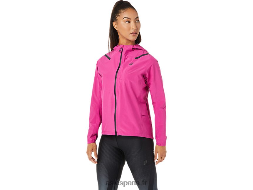 femmes Asics accélérer la veste imperméable 2.0 BXL8B23274 rouge fuchsia