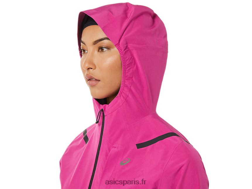 femmes Asics accélérer la veste imperméable 2.0 BXL8B23274 rouge fuchsia