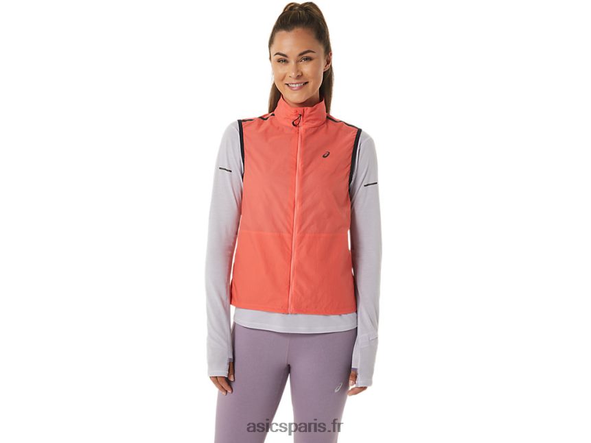 femmes Asics gilet compressible metarun BXL8B22502 papaye