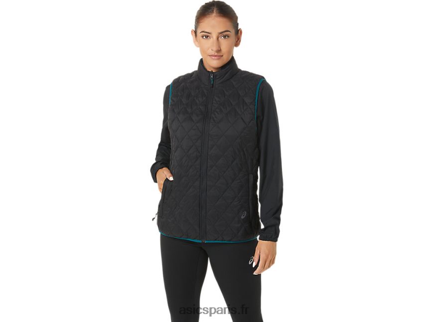 femmes Asics gilet isolé inversé BXL8B22750 performance noir/pin velours