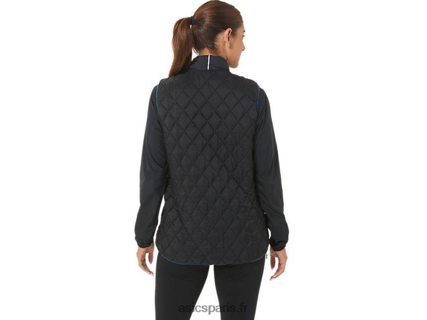 femmes Asics gilet isolé inversé BXL8B22750 performance noir/pin velours