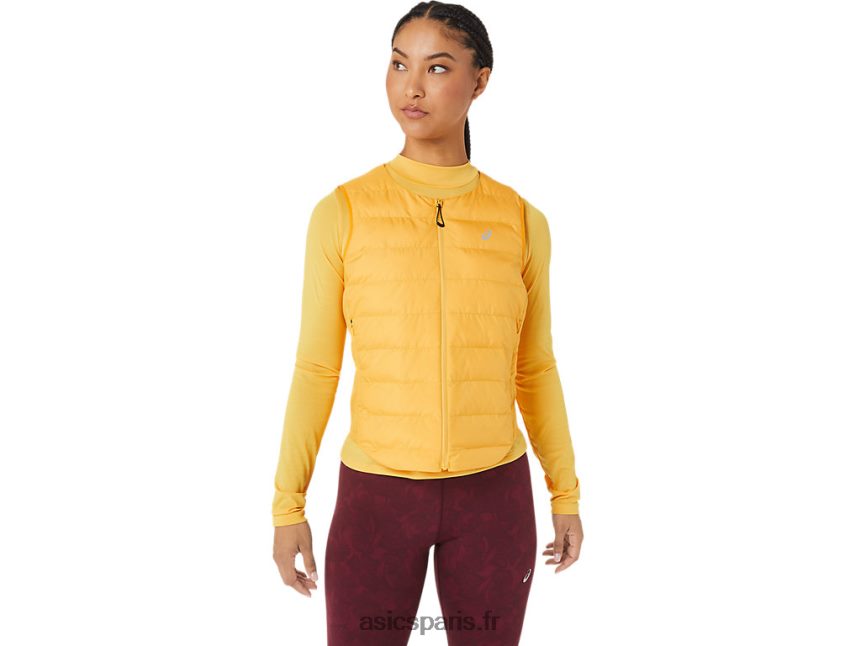 femmes Asics gilet rembourré runkoyo BXL8B22789 tigre jaune