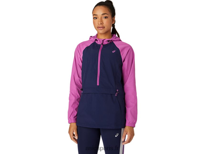 femmes Asics veste anorak BXL8B24114 raisin numérique / caban