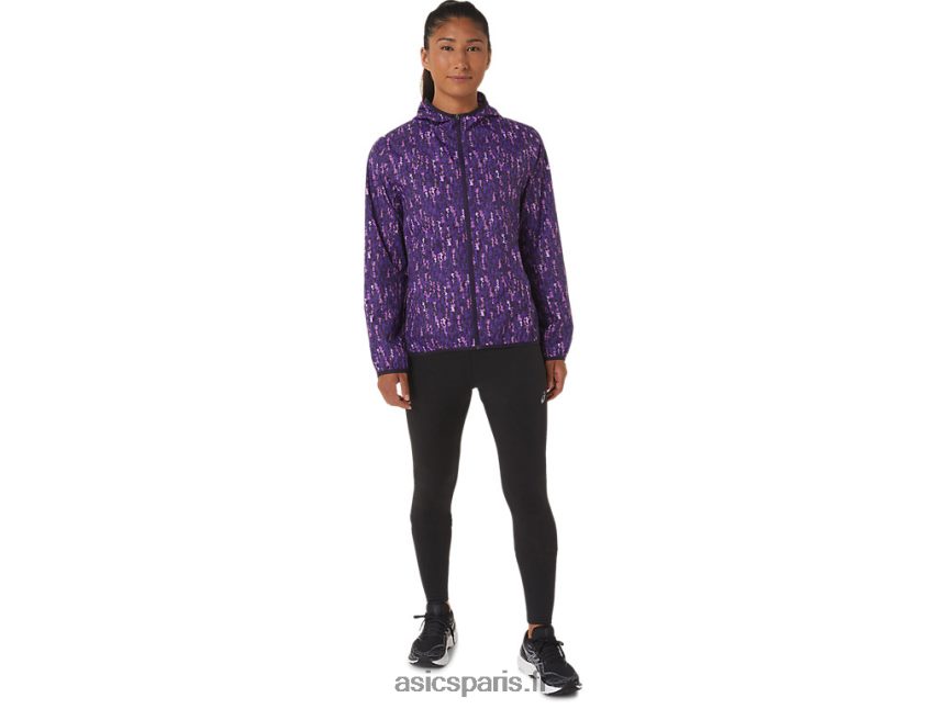 femmes Asics veste compressible BXL8B22771 coup de pinceau d\'orchidée / morelle