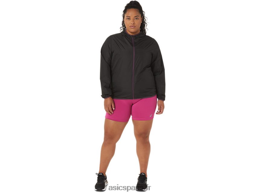 femmes Asics veste compressible BXL8B23358 performance noir/prune foncé