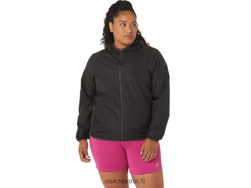 femmes Asics veste compressible BXL8B23358 performance noir/prune foncé