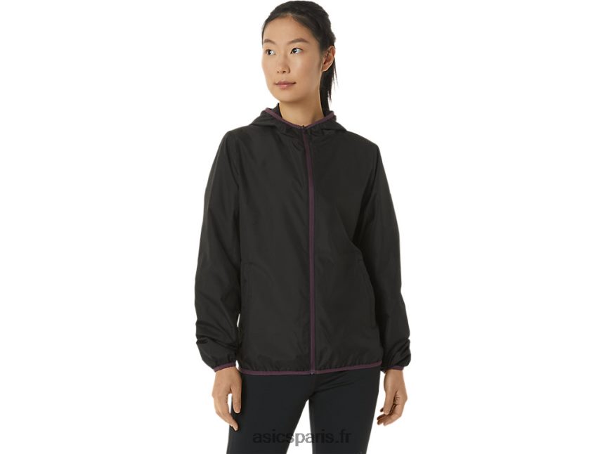 femmes Asics veste compressible BXL8B23358 performance noir/prune foncé