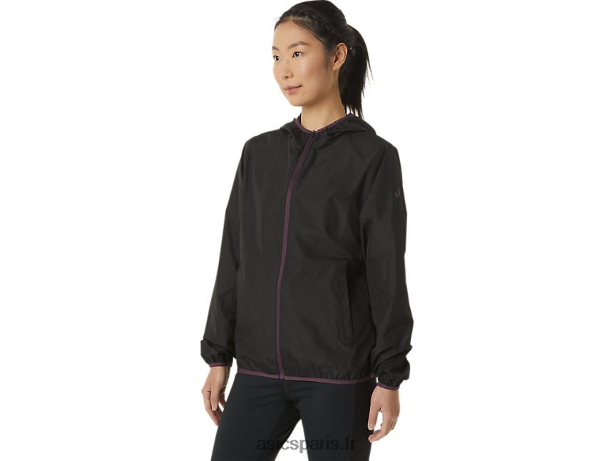 femmes Asics veste compressible BXL8B23358 performance noir/prune foncé