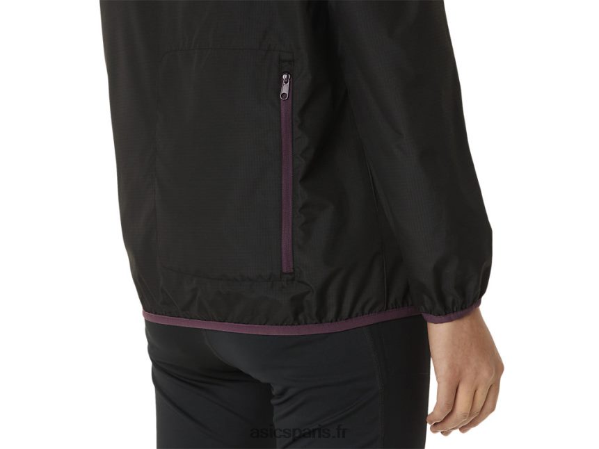 femmes Asics veste compressible BXL8B23358 performance noir/prune foncé