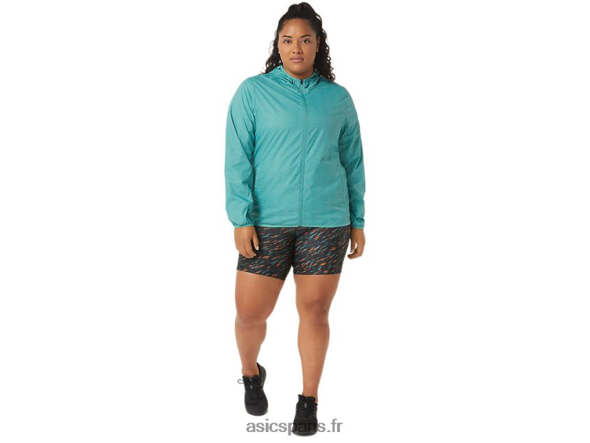 femmes Asics veste compressible BXL8B23385 sauge spacedye/bleu clair