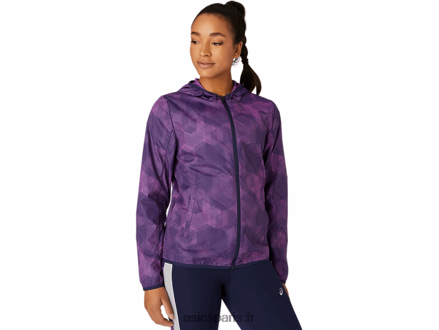 femmes Asics veste compressible BXL8B24100 imprimé raisin numérique / caban