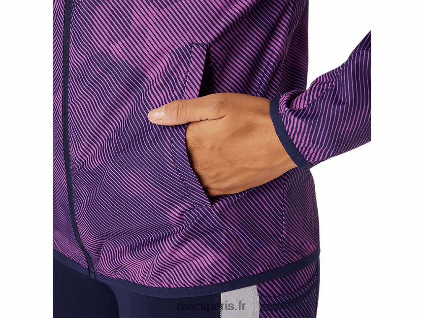 femmes Asics veste compressible BXL8B24100 imprimé raisin numérique / caban