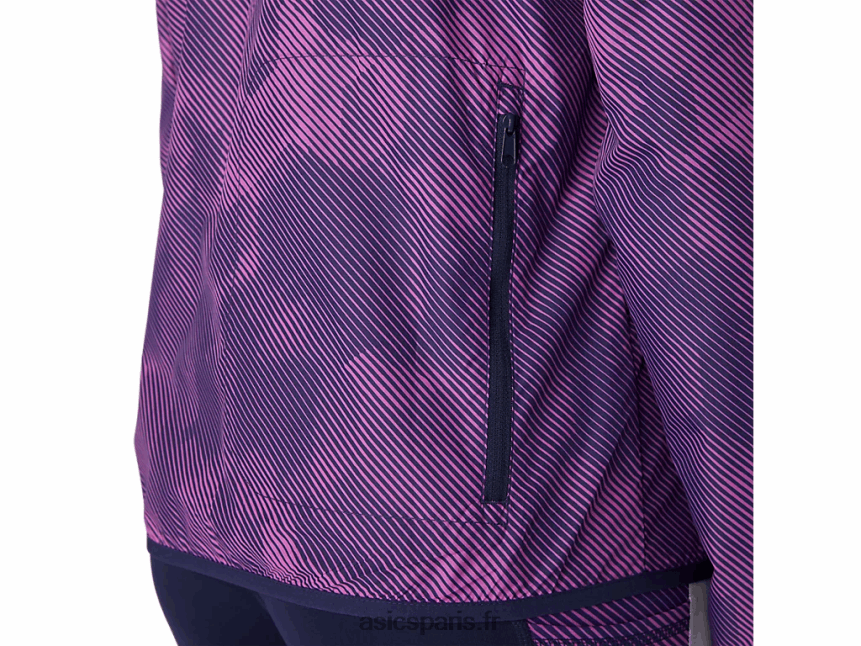 femmes Asics veste compressible BXL8B24100 imprimé raisin numérique / caban