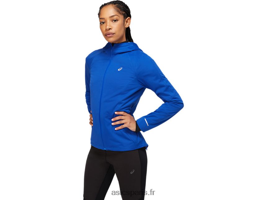 femmes Asics veste d\'accélération d\'hiver BXL8B22366 bleu monaco