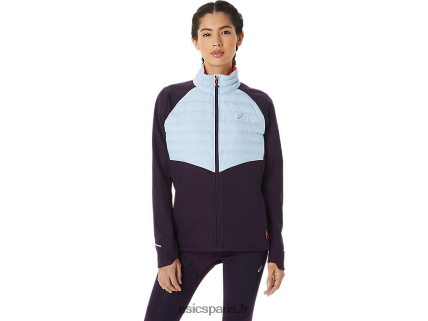 femmes Asics veste de course d'hiver BXL8B22825 ombre nocturne bruyère/ciel doux