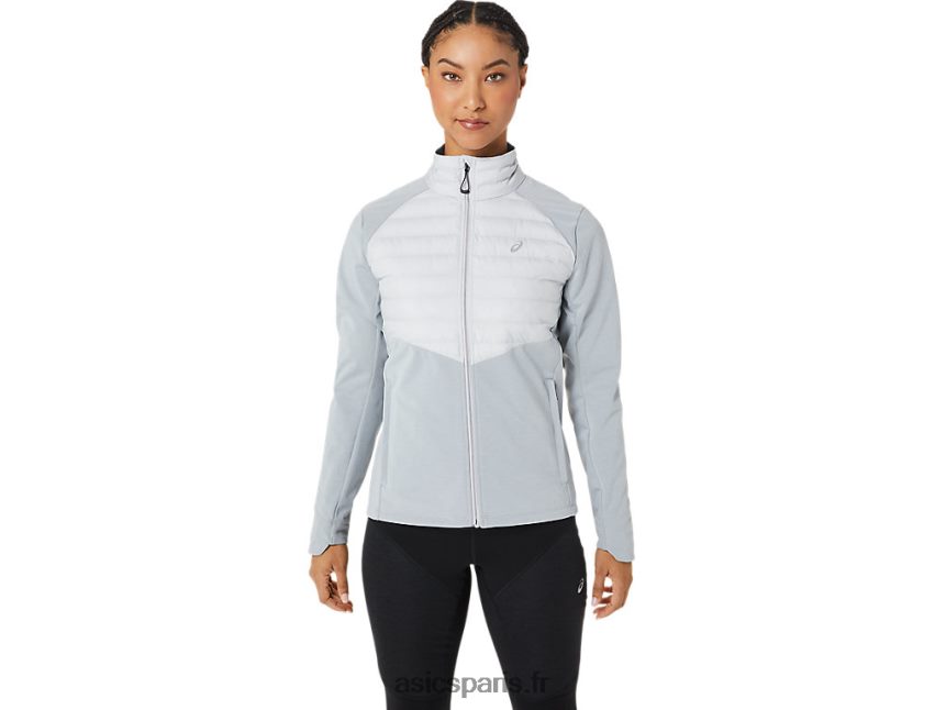 femmes Asics veste de course d'hiver BXL8B22827 gris glacier chiné