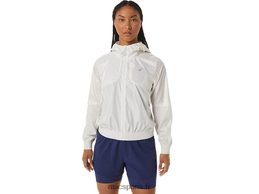 femmes Asics veste de course nagino BXL8B22243 crème