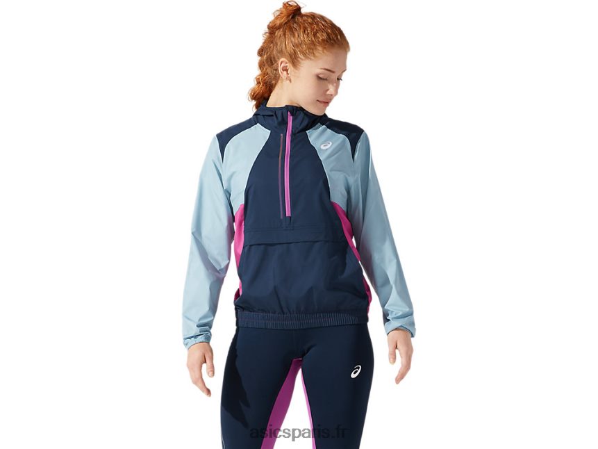 femmes Asics veste de visibilité BXL8B24058 bleu français/bleu fumée