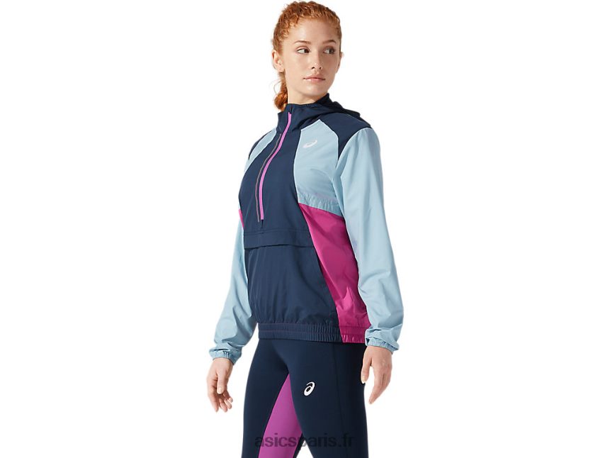 femmes Asics veste de visibilité BXL8B24058 bleu français/bleu fumée