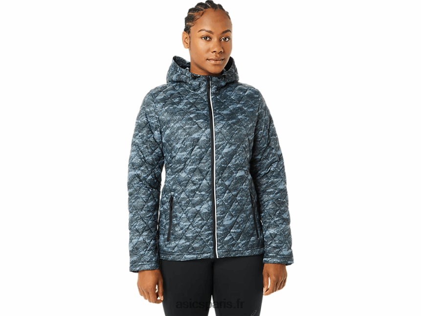 femmes Asics veste isolante performante BXL8B23698 imprimé métropole/lumières vives