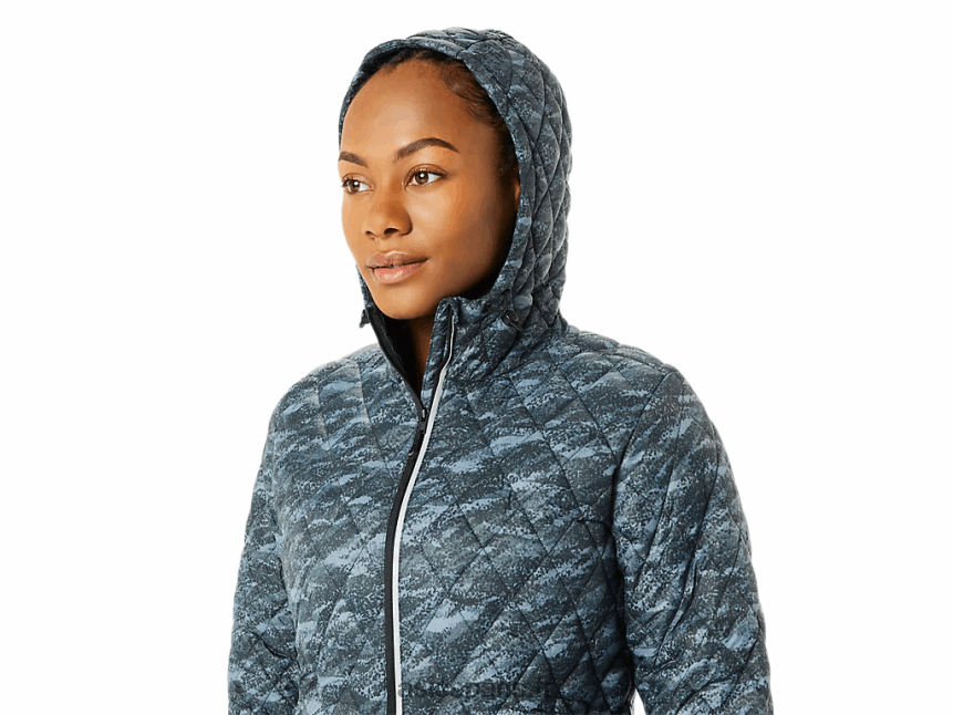 femmes Asics veste isolante performante BXL8B23698 imprimé métropole/lumières vives
