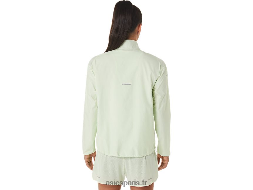 femmes Asics veste lite-show BXL8B22334 vert chuchotement/violet poussiéreux