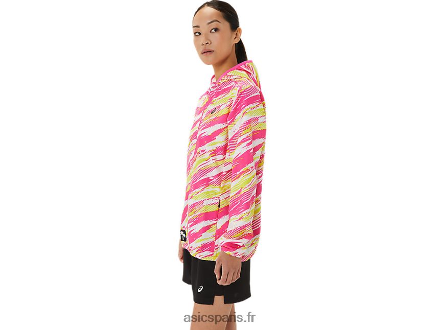 femmes Asics veste prêt-à-porter lam BXL8B23309 lueur rose
