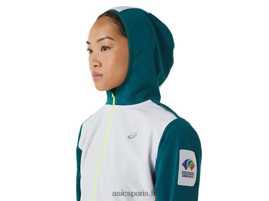 femmes Asics veste ready-set color block wch BXL8B23212 multi